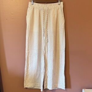 A New Day Cream and White Striped Pants